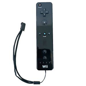 Authentic Official Black Nintendo Wii Remote Controller - Tested